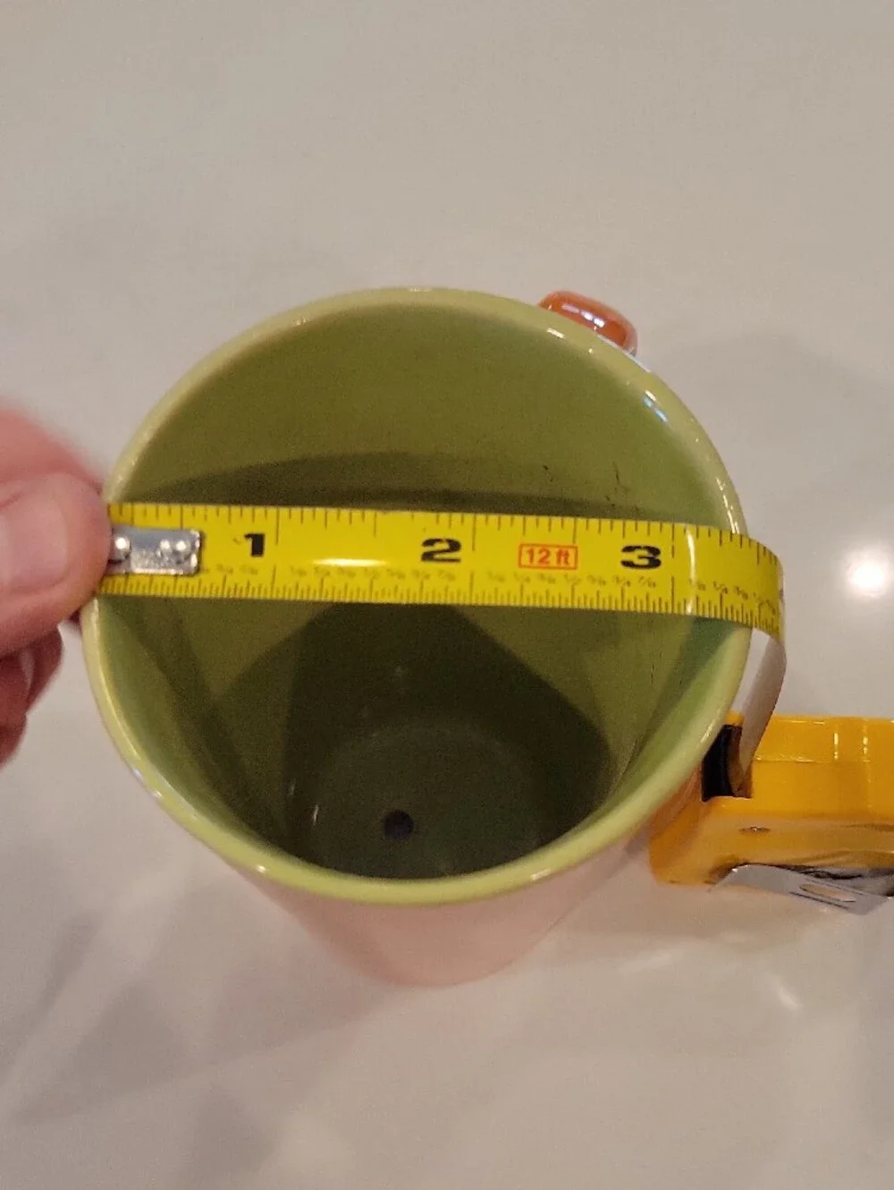 Orange Ceramic Tall Planter Mug